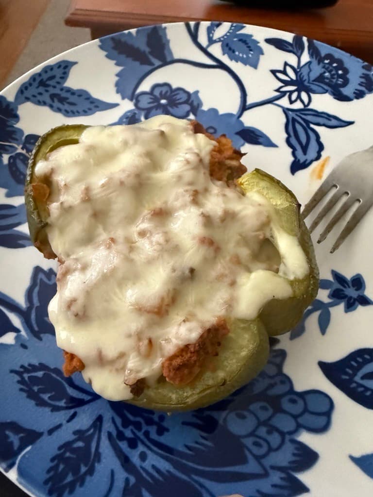 🌶️ Buffalo Stuffed Green Peppers