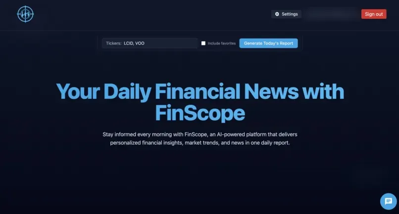 FinScope screenshot 1